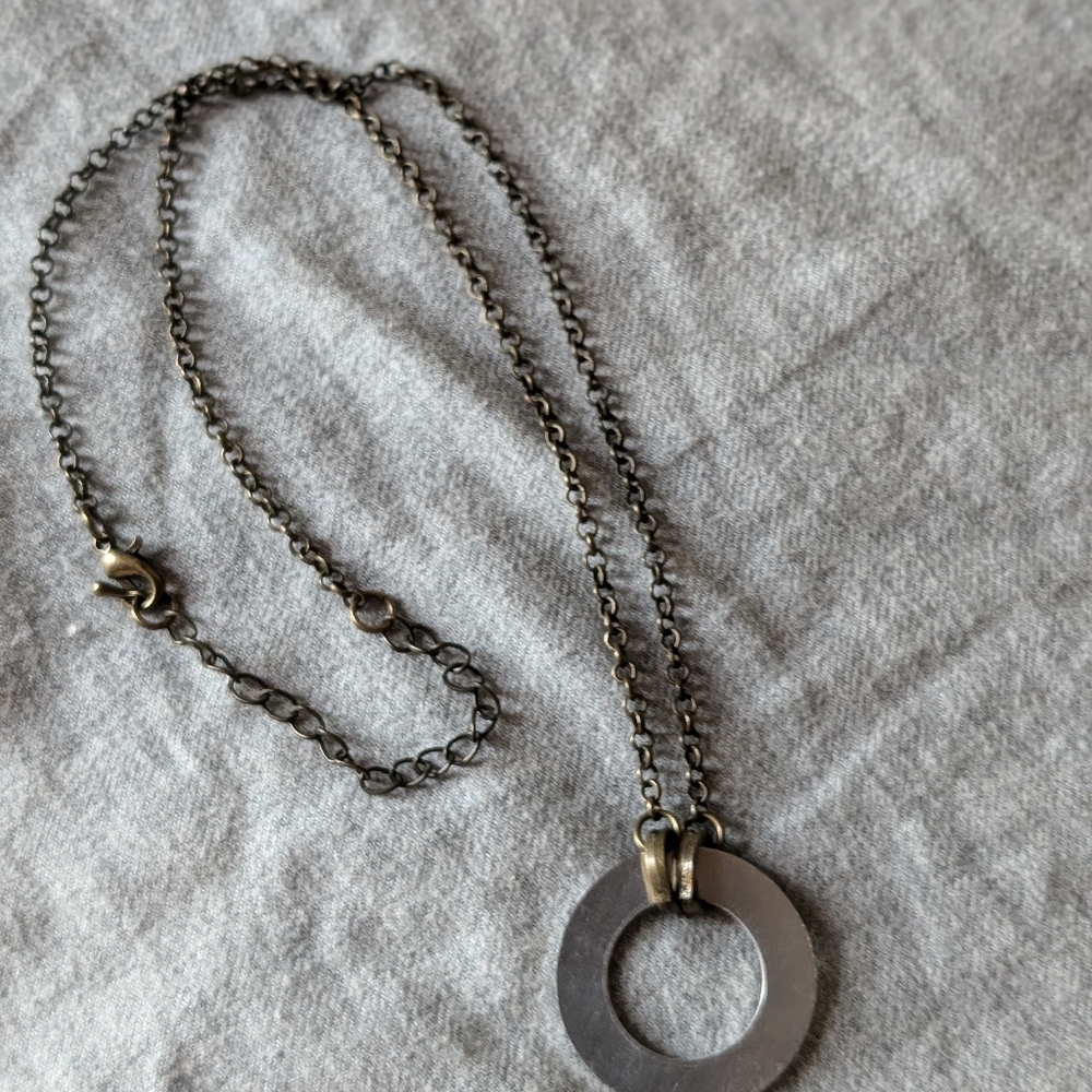 ☃️☃️ Denim Diva adjustable length necklace - Picture 3 of 4